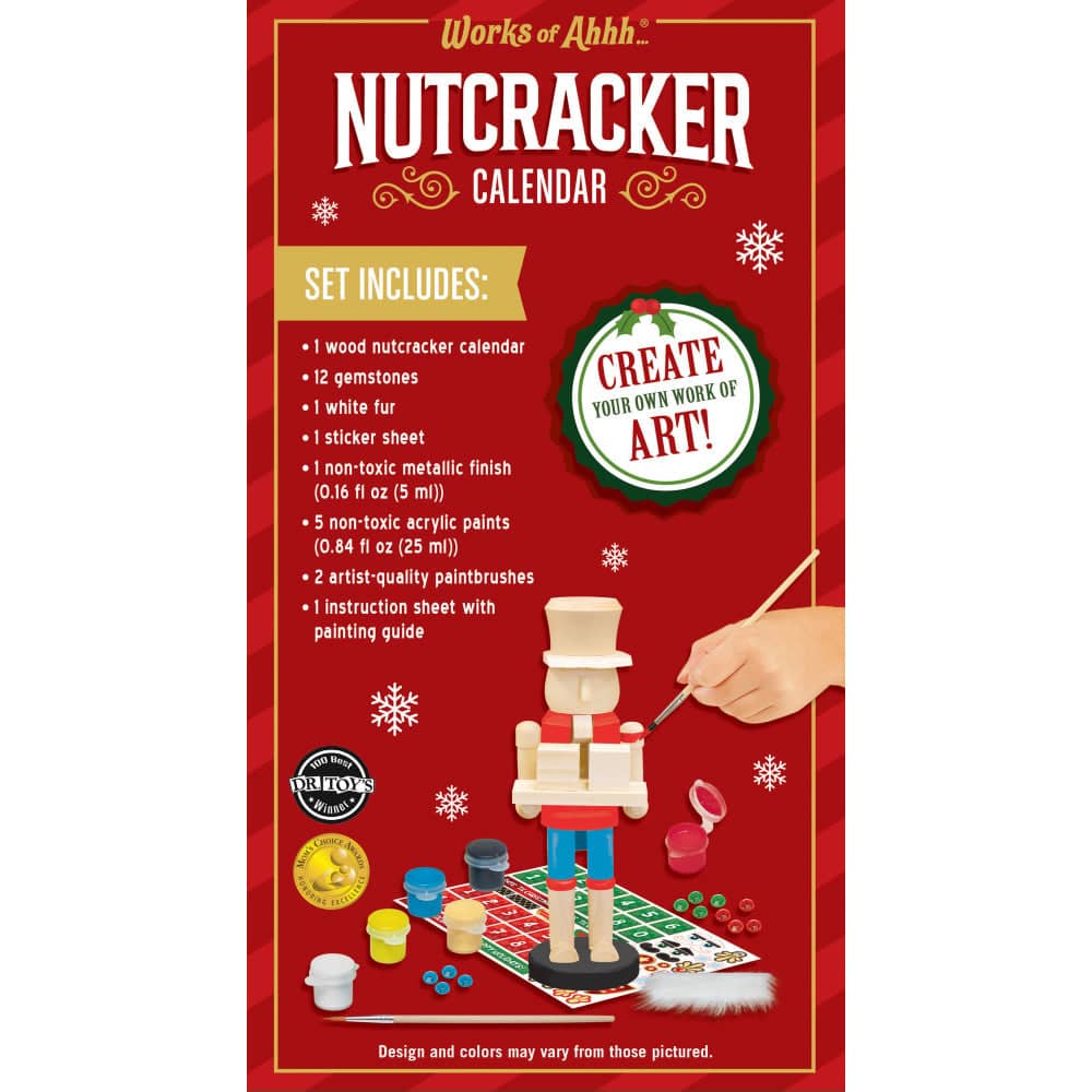 Nutcracker Calendar Wood Paint Set