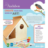 Audubon - Bird House Buildable Wood Craft & Paint Kit