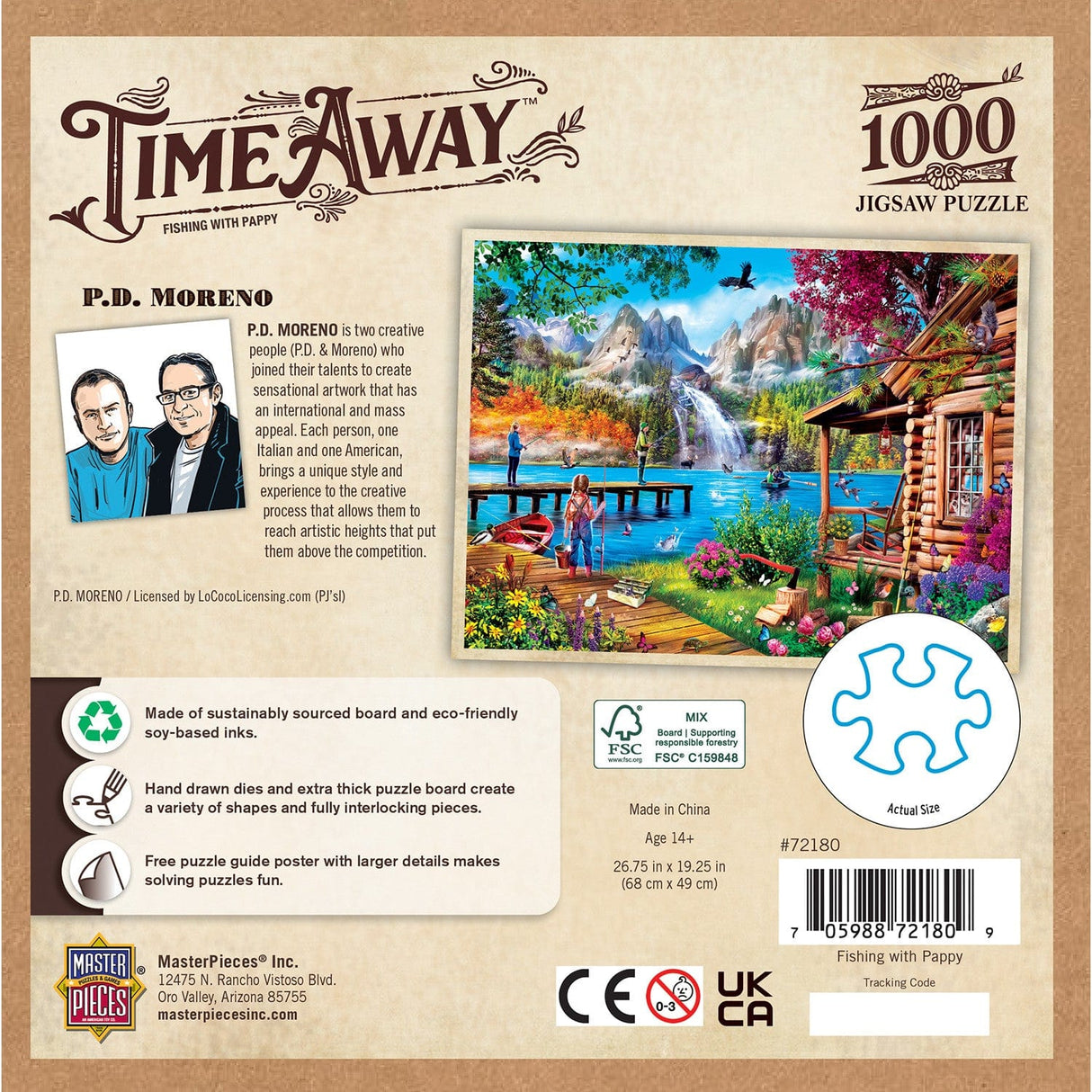 Time Away - Fishing with Pappy 1000 Piece Jigsaw Puzzle
