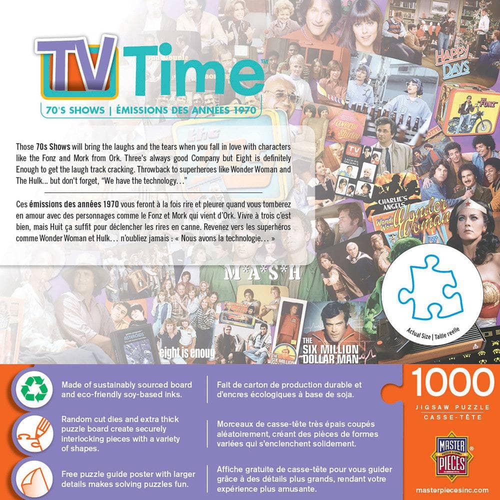 TV Time - 70's Shows 1000 Piece Jigsaw Puzzle