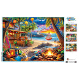 Paradise Beach - Island Hangout 500 Piece Jigsaw Puzzle