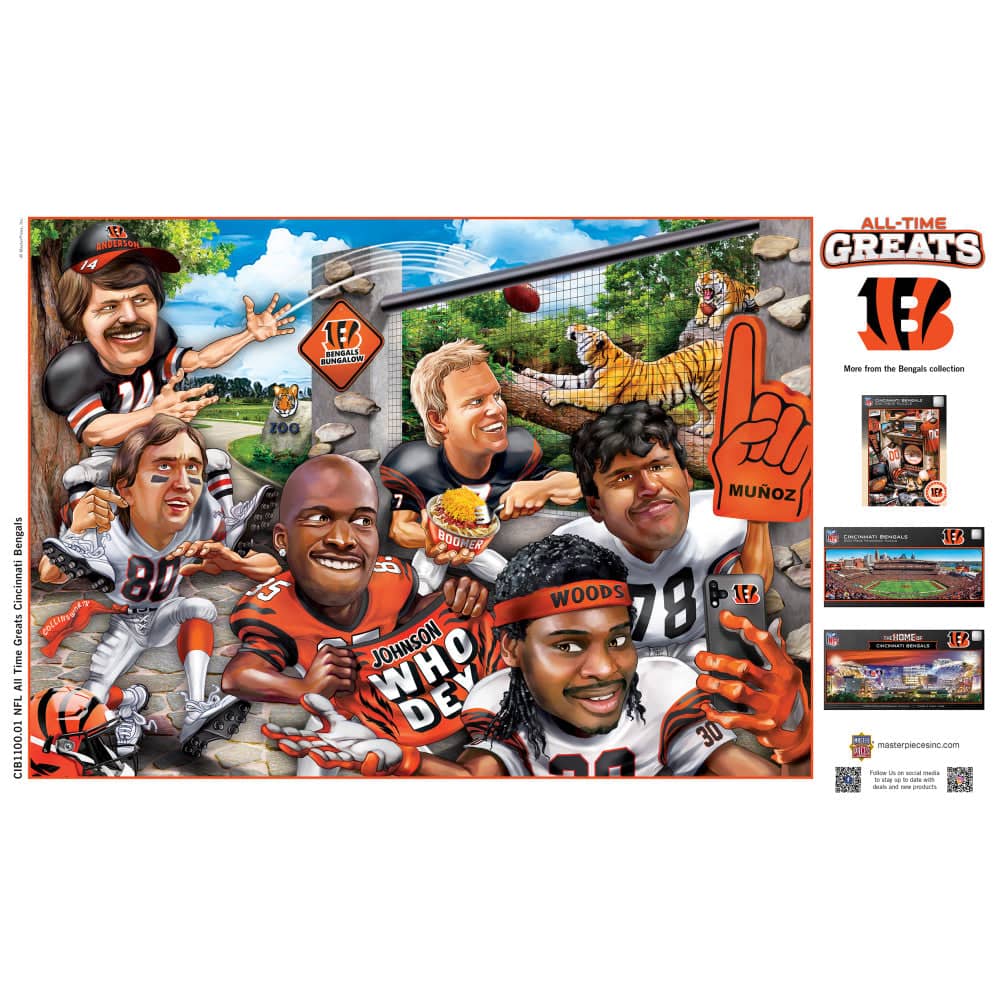 Cincinnati Bengals - All Time Greats 500 Piece Jigsaw Puzzle