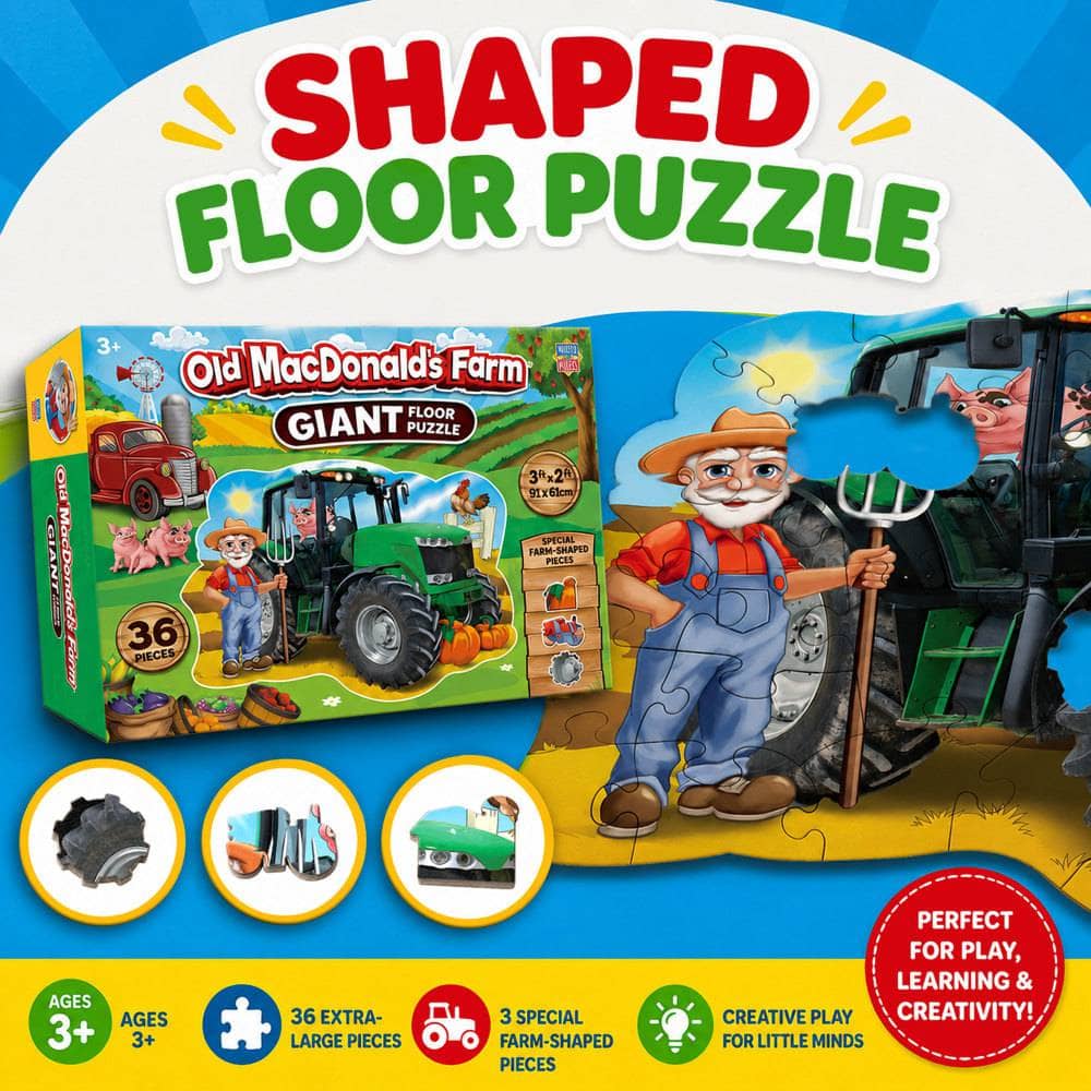 Old MacDonald's Farm 36 Piece Floor Jigsaw Puzzle