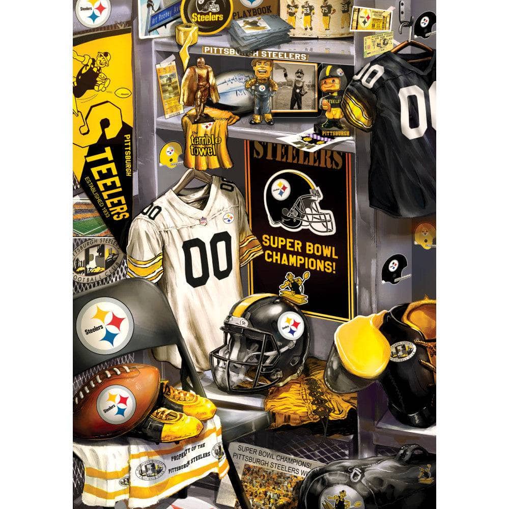 Pittsburgh Steelers - Locker Room 500 Piece Jigsaw Puzzle