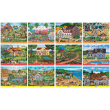 Folk Art Jigsaw Puzzle Collection - 12-Pack