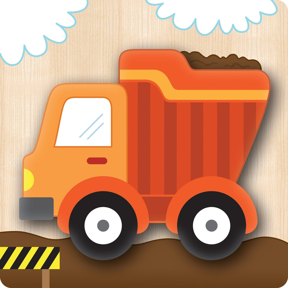 Vehicles Chunky Wood Puzzles - Kids 4 Pack