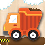 Vehicles Chunky Wood Puzzles - Kids 4 Pack