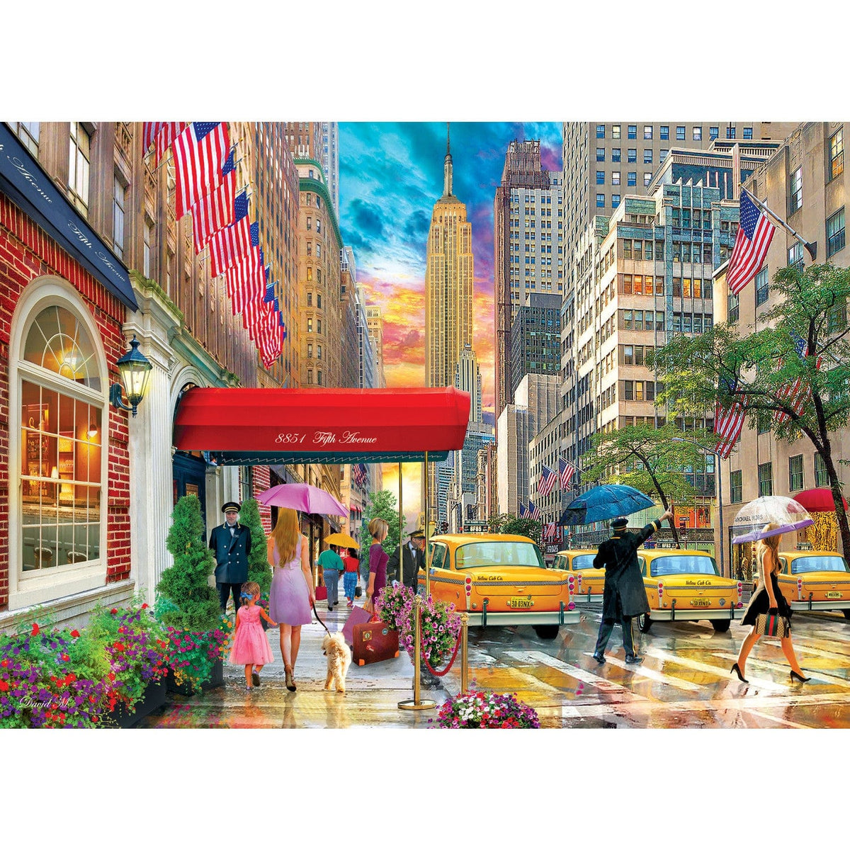 Travel Diary - Fifth Avenue, NYC 500 Piece Jigsaw Puzzle