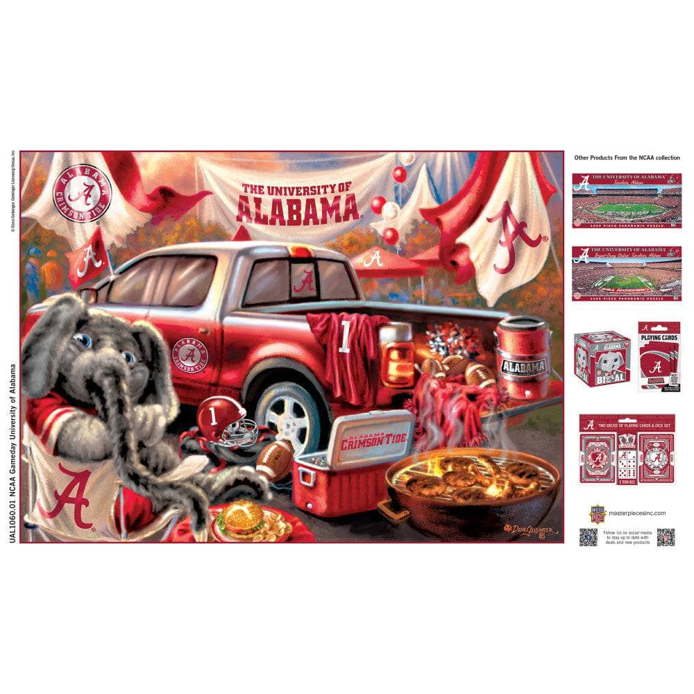 Alabama Crimson Tide - Gameday 1000 Piece Jigsaw Puzzle