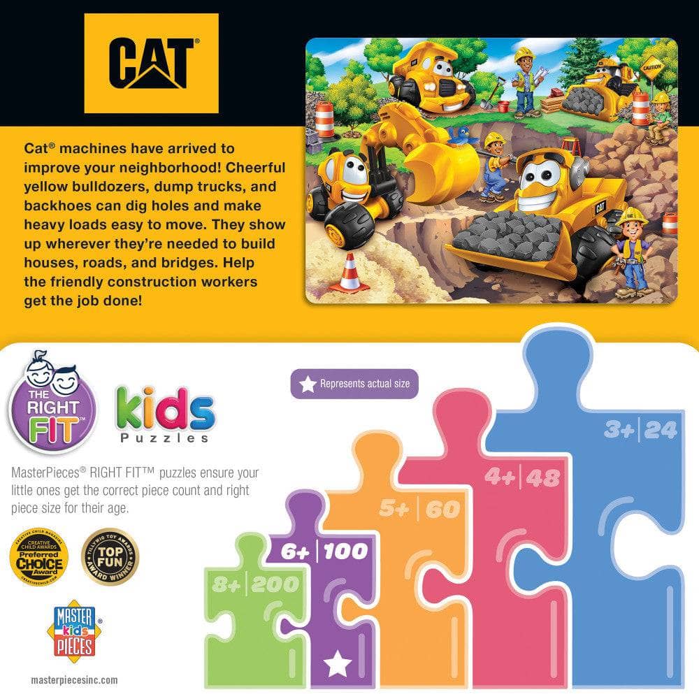 CAT - On the Job Site 100 Piece Jigsaw Puzzle