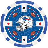 Buffalo Bills 100 Piece Poker Chips