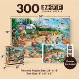 Campside - Day at the Lake 300 Piece EZ Grip Jigsaw Puzzle