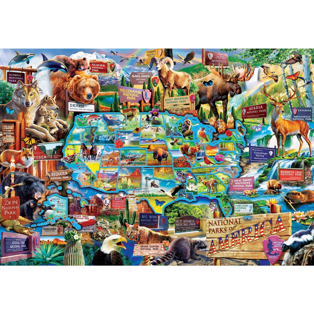 Signature - USA National Parks 1500 Piece Jigsaw Puzzle