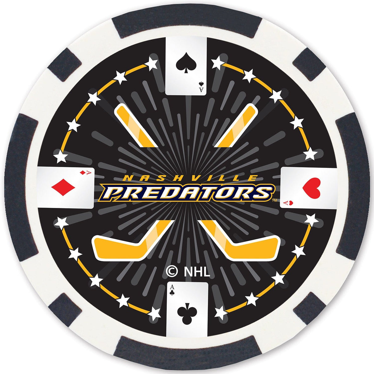 Nashville Predators 100 Piece Poker Chips