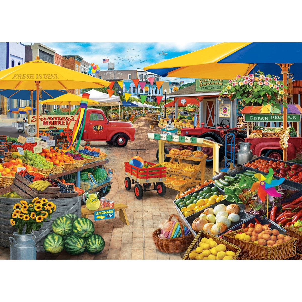 Seek & Find - Market Square 1000 Piece Jigsaw Puzzle