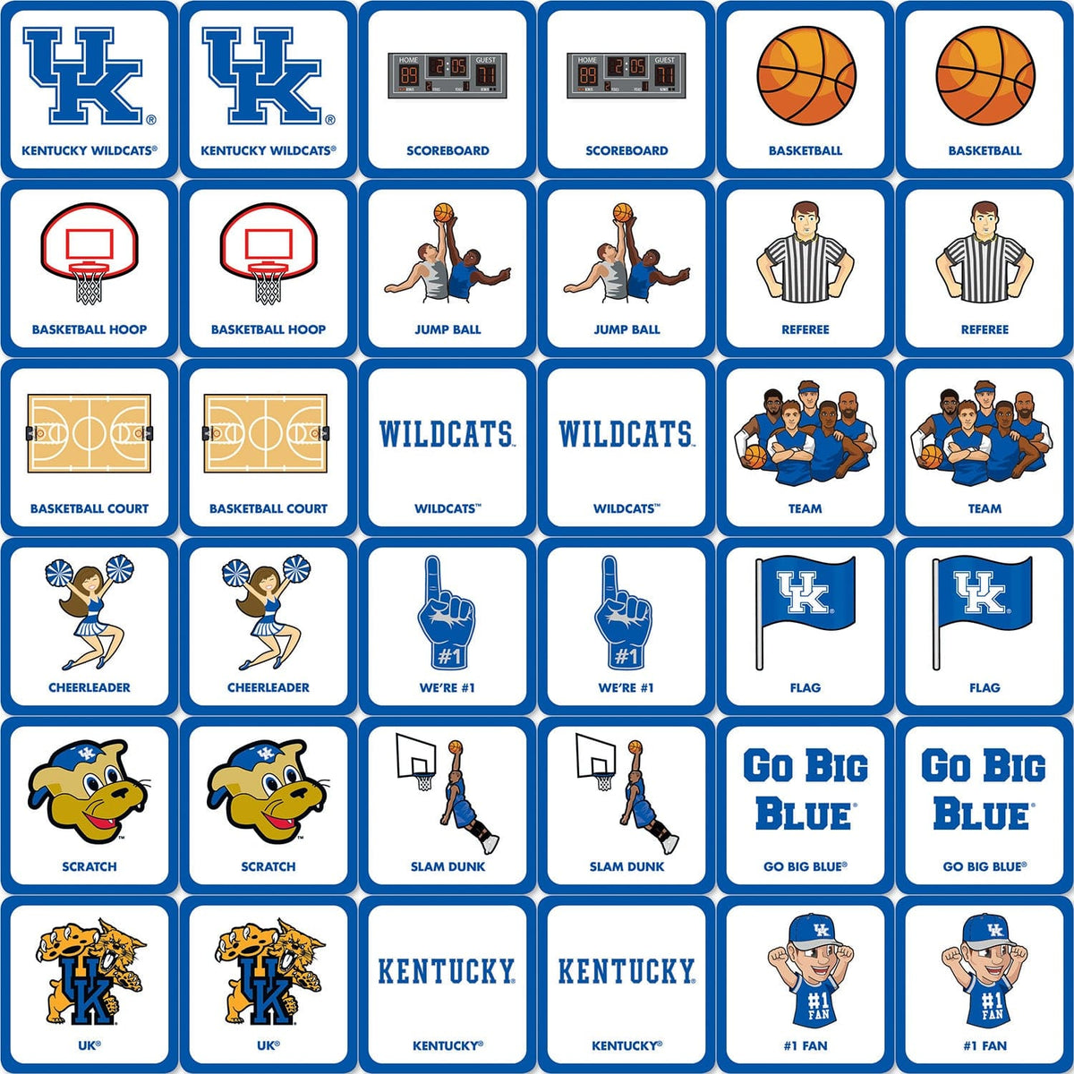 Kentucky Wildcats Matching Game