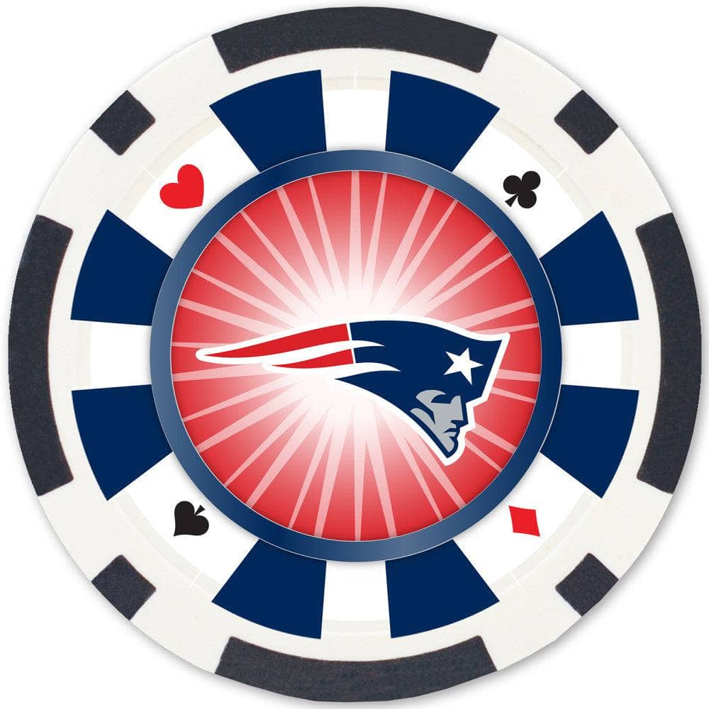 New England Patriots 100 Piece Poker Chips