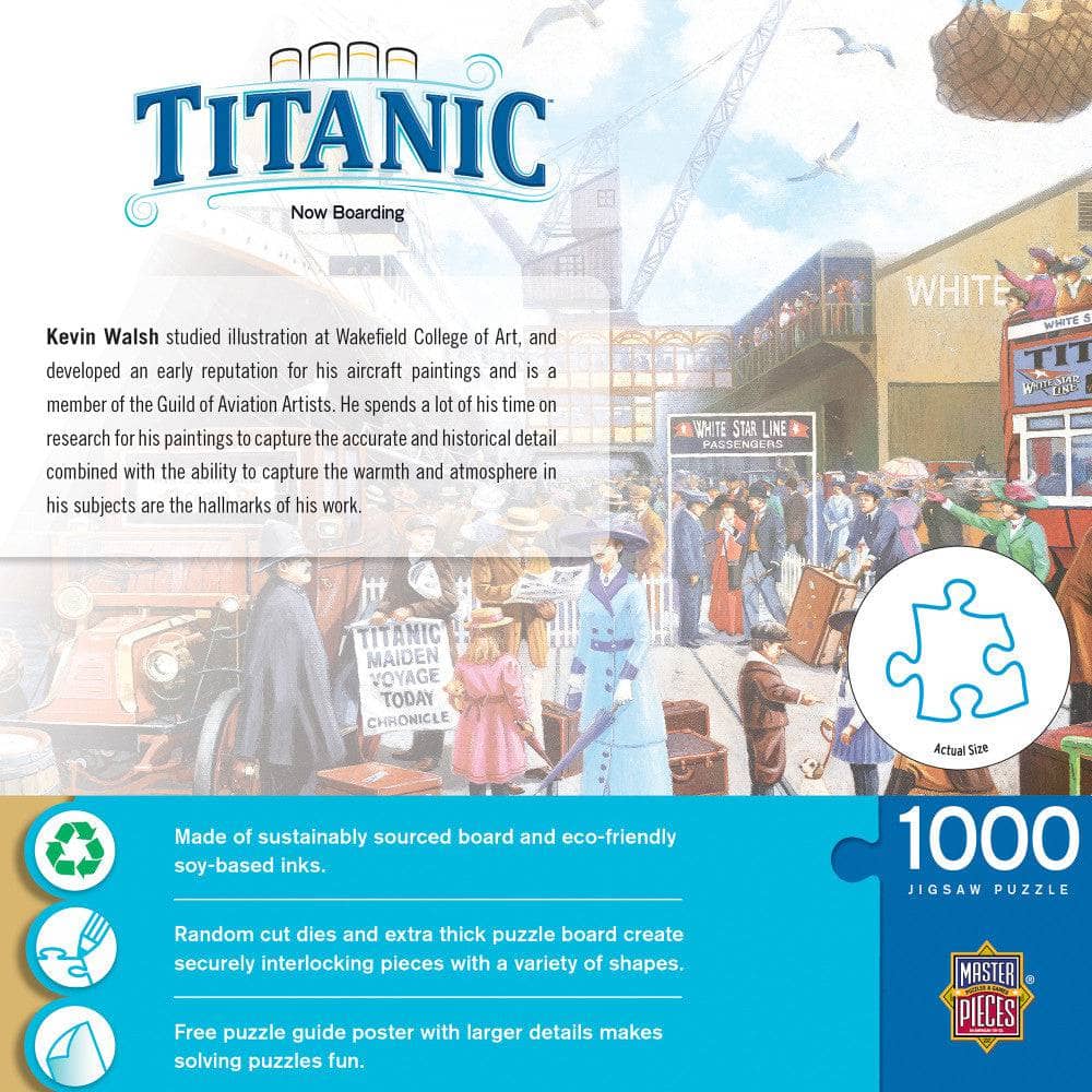 Titanic - Now Boarding 1000 Piece Jigsaw Puzzle