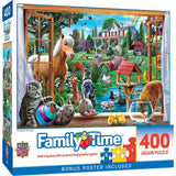 Family Time - Peeking Through 400 Piece Jigsaw Puzzle