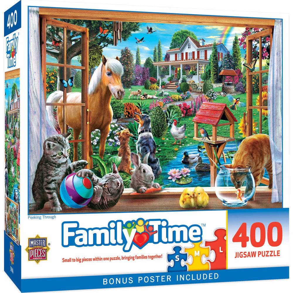 Family Time - Peeking Through 400 Piece Jigsaw Puzzle