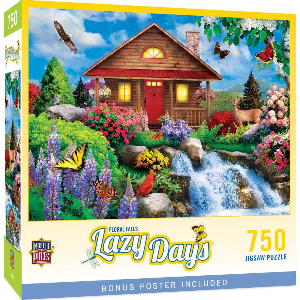 Lazy Days - Floral Falls 750 Piece Jigsaw Puzzle