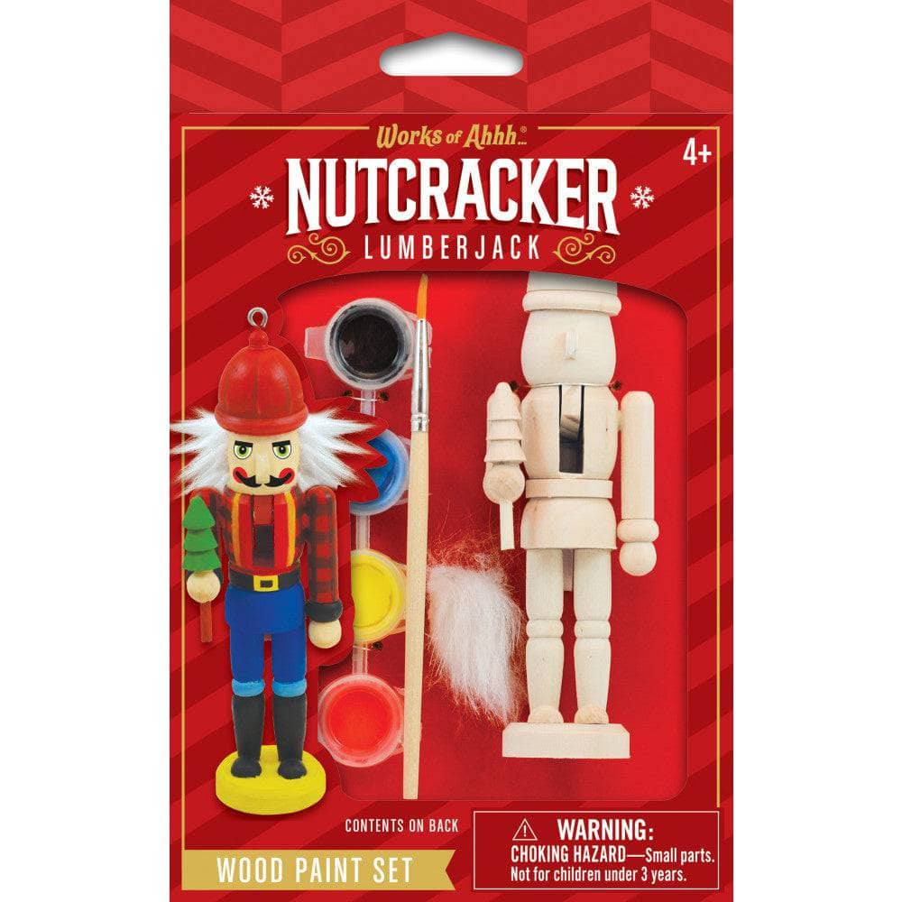 Nutcracker Lumberjack Ornament Wood Paint Kit