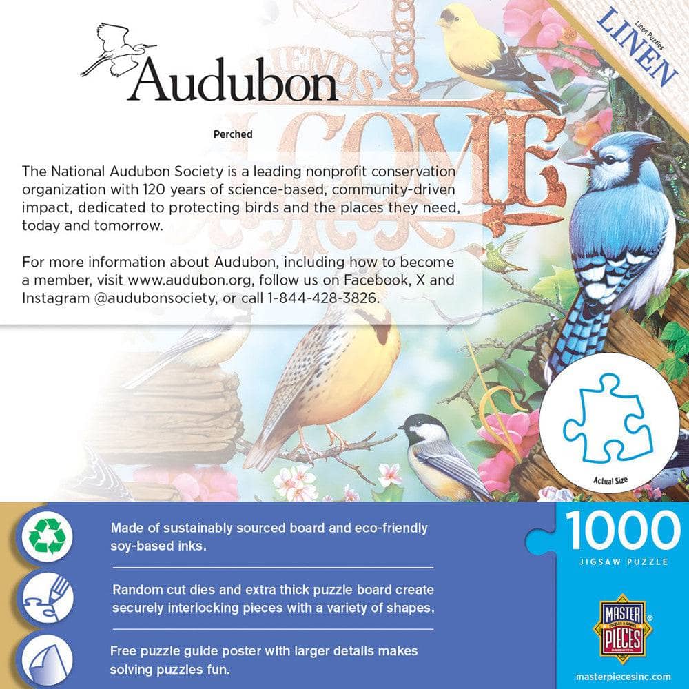 Audubon - Perched 1000 Piece Jigsaw Puzzle