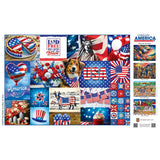 Celebrate America - Red, White, and Blue All Over 1000 Piece Jigsaw Puzzle