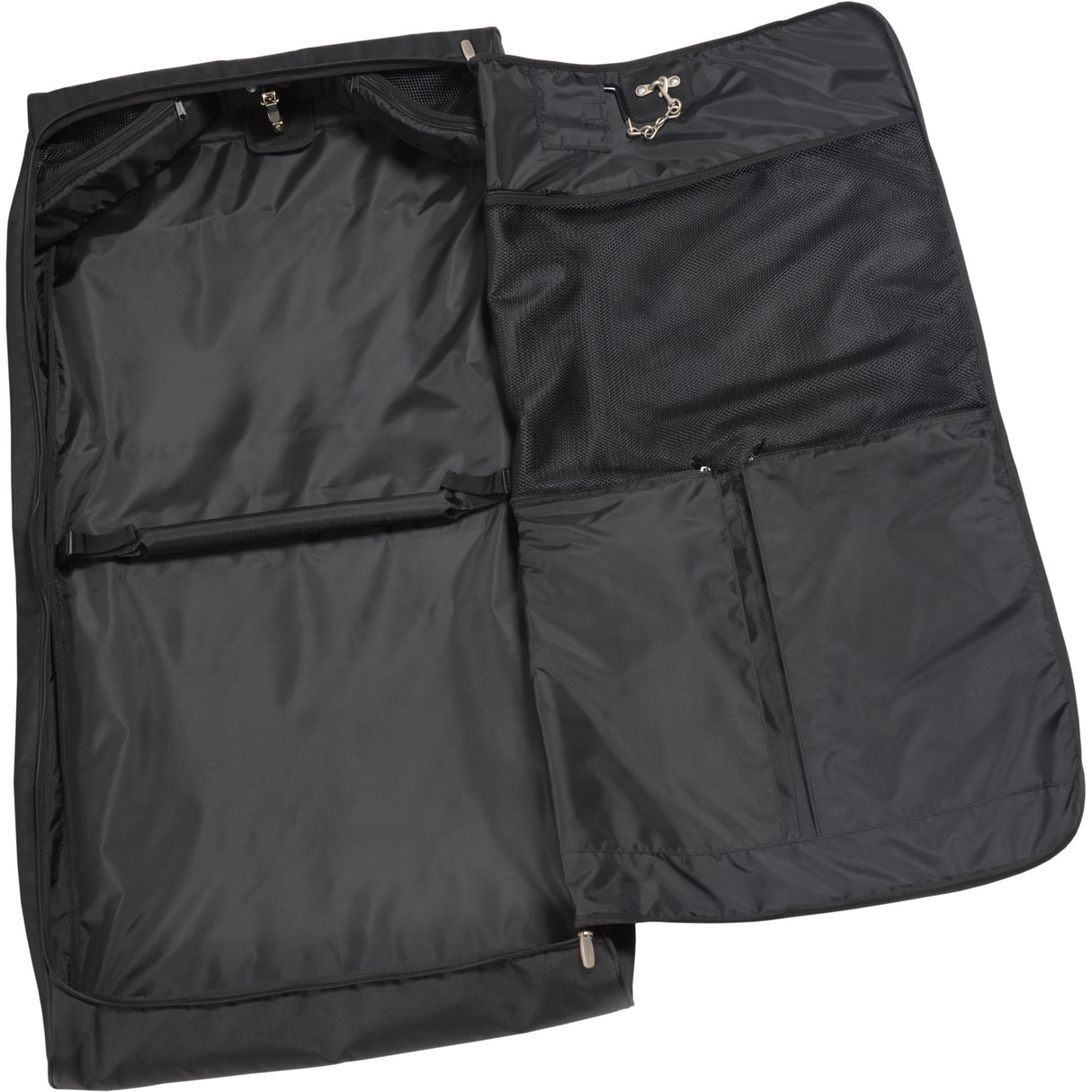 45" Premium Framed Garment Bag with Shoulder Strap and Multiple Pockets by WallyBags