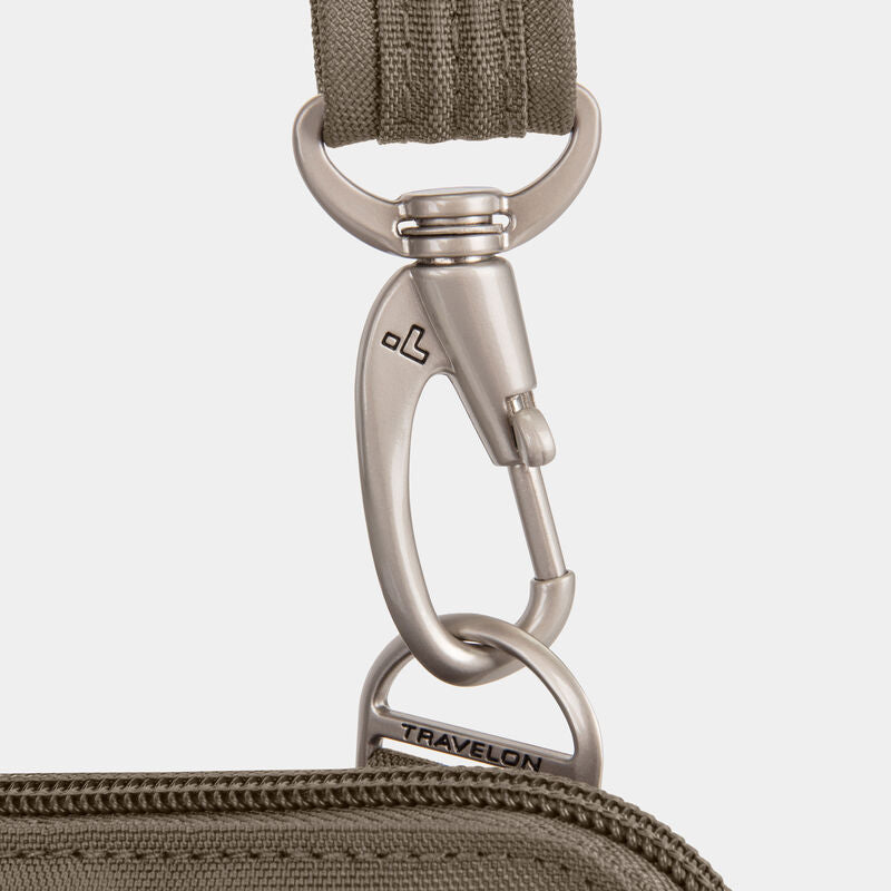 Anti-Theft Classic Collection Slim Double Zip Crossbody by Travelon (43116)