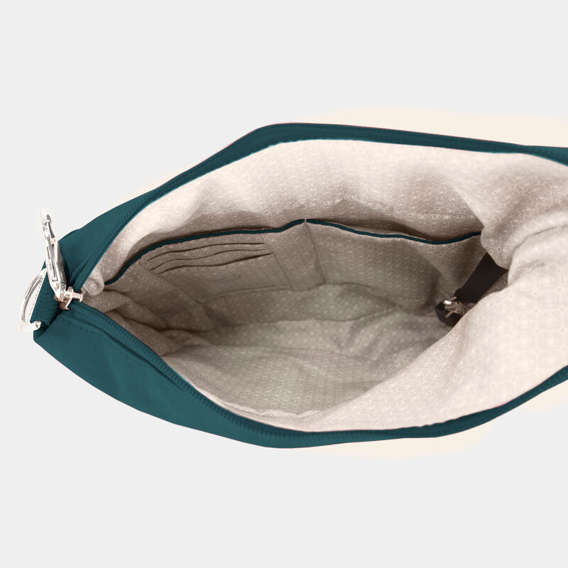 Bolso bandolera asimétrico Norte/Sur de Travelon (43487)