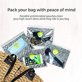 Set of 4 Antimicrobial Reusable Pouches by Travelon (43538)