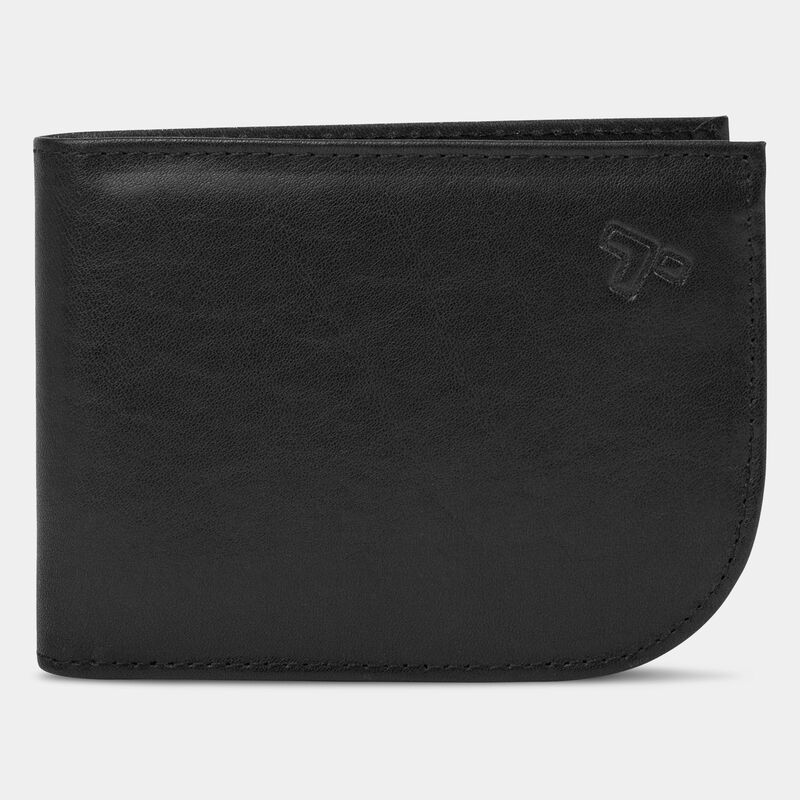 Cartera con bolsillo frontal de cuero con bloqueo RFID de Travelon