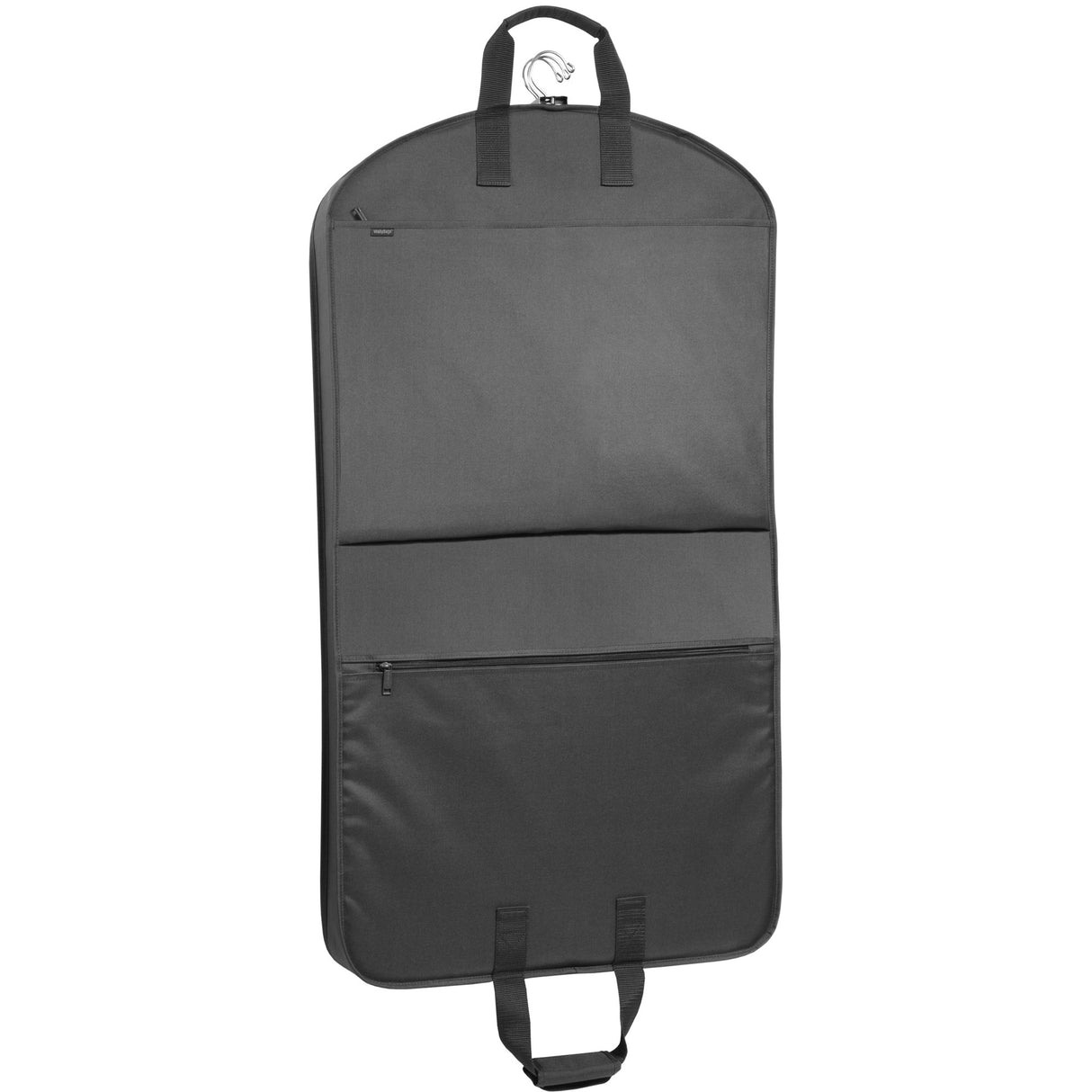 Portatrajes de viaje de lujo de 40 pulgadas con dos bolsillos y bordado de novio de WallyBags