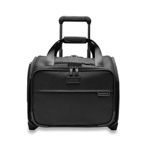 Briggs and Riley Baseline 2-wheel Cabin underseat bag in Black - Front View