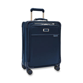 Briggs and Riley Baseline 21" Global 4-wheel Spinner Carry-on Bag in Navy - Front View