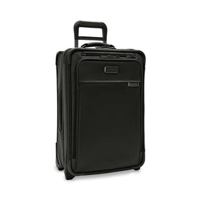 Briggs and Riley Baseline 2-wheel 22" essential domestic Carry-on bag in Black - Front View