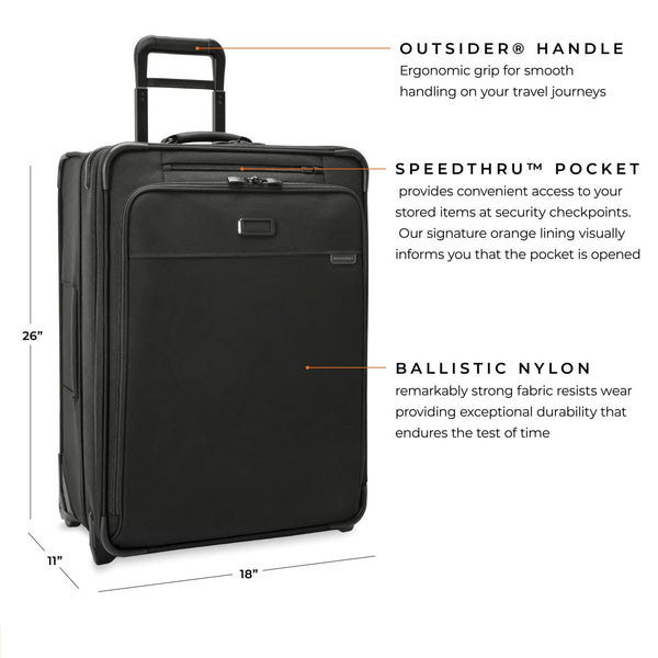 Baseline Collection Medium Expandable Upright Rollaboard by Briggs & Riley BLU126CX-4