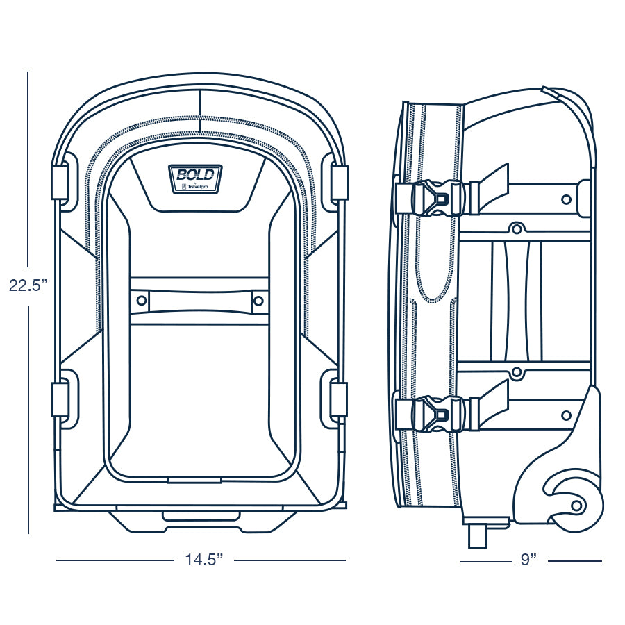 Bold Collection 22" Carry-On Expandable Rollaboard (4121522) by Travelpro