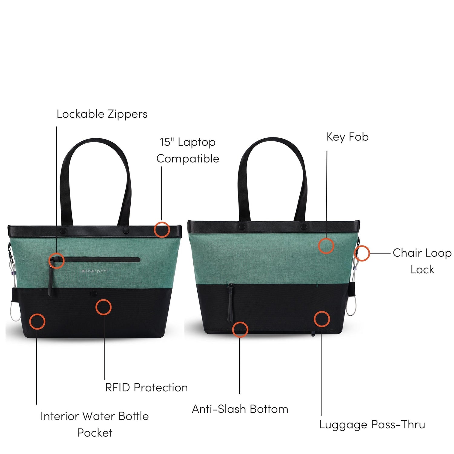 Cali Anti-Theft Tote by Sherpani