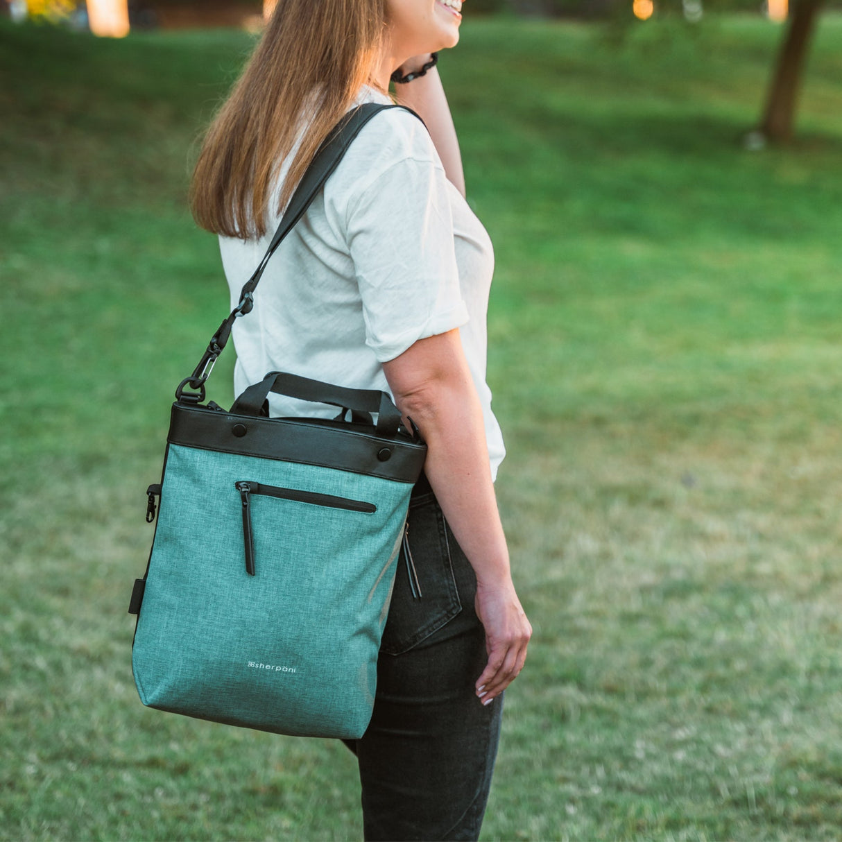 Geo Anti-Theft Convertible Crossbody Tote by Sherpani