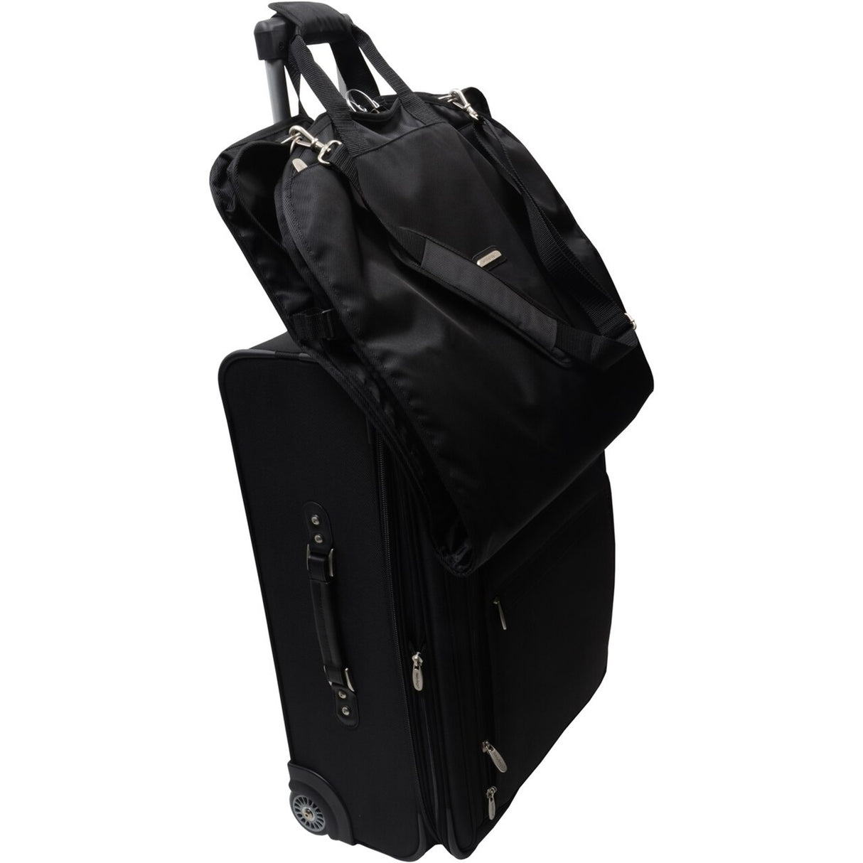 Portatrajes premium extra ancho de 45" con correa para el hombro y dos bolsillos grandes de WallyBags