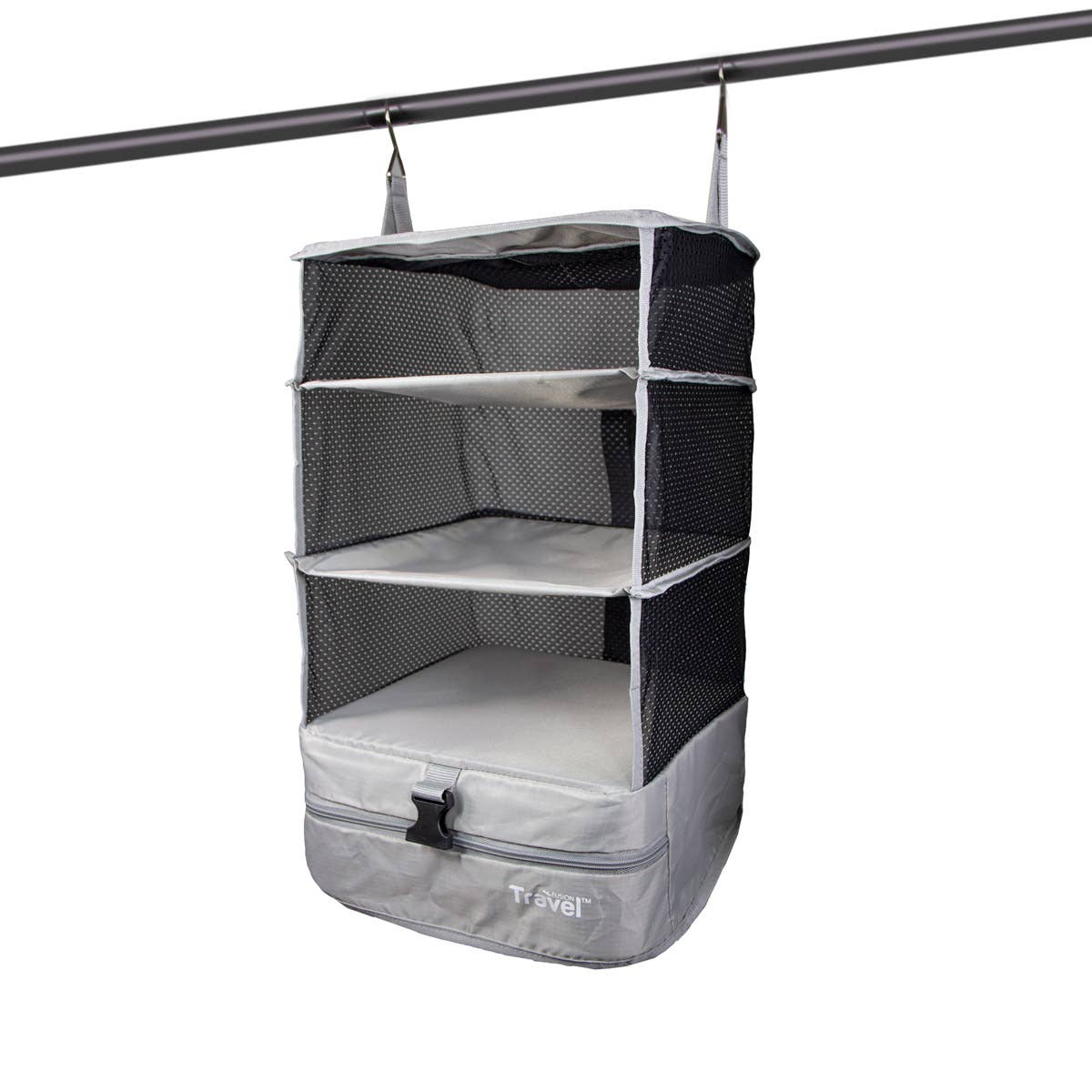Light Gray Small Stow N Go Hanging Travel Shelves